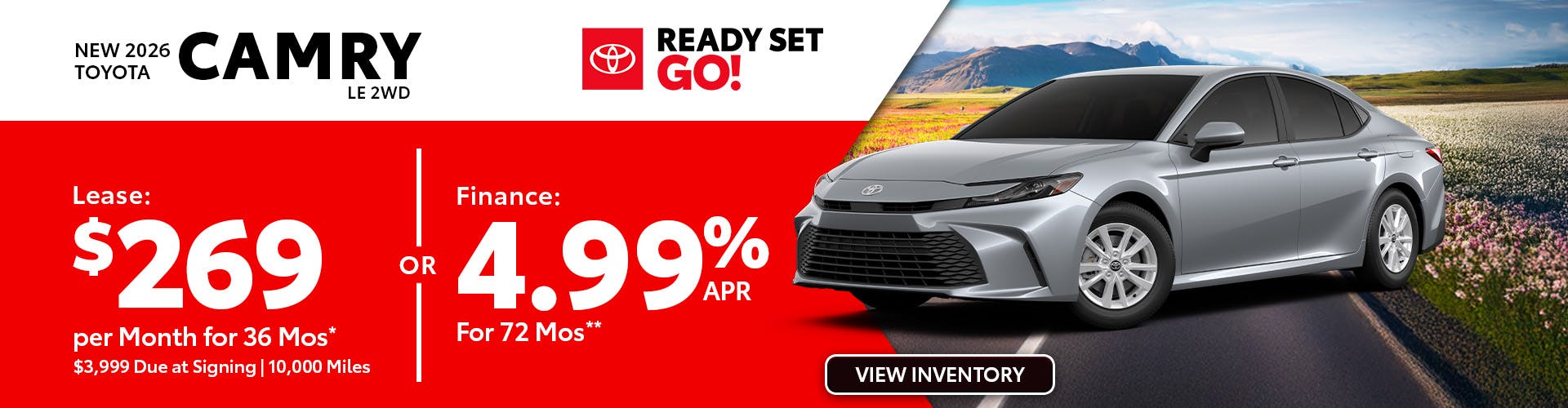 New 2026 Toyota Camry LE 2WD