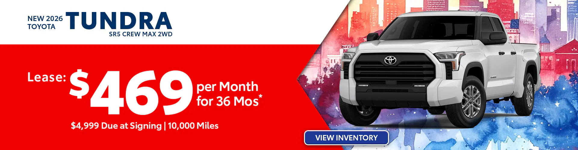 New 2026 Toyota Tundra SR5 Crew Max 2WD