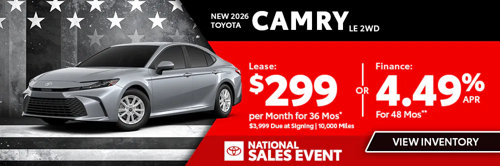New 2026 Toyota Camry LE 2WD | Shottenkirk Toyota San Antonio