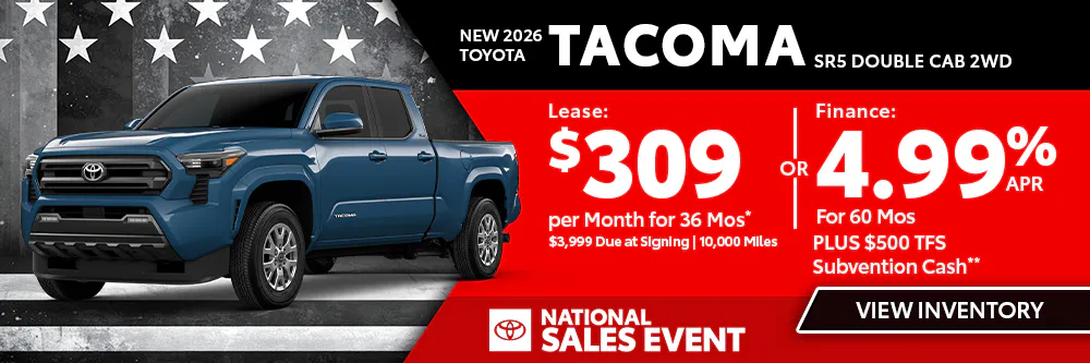 New 2026 Toyota Tacoma SR5 Double Cab 2WD | Shottenkirk Toyota San Antonio