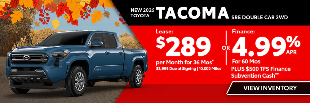New 2026 Toyota Tacoma SR5 Double Cab 2WD | Shottenkirk Toyota San Antonio