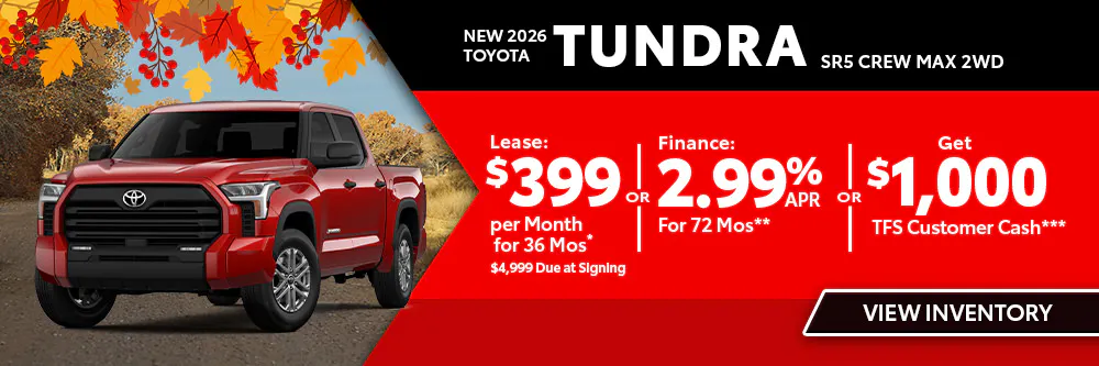 New 2026 Toyota Tundra SR5 Crew Max 2WD | Shottenkirk Toyota San Antonio