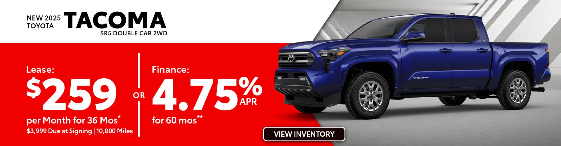 DA_Aug_New 2025 Toyota Tacoma SR5 Double Cab 2WD
