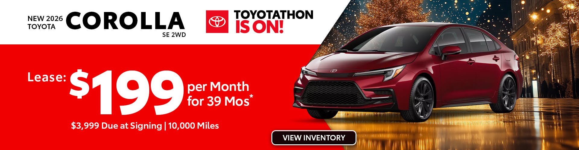 New 2026 Toyota Corolla SE 2WD