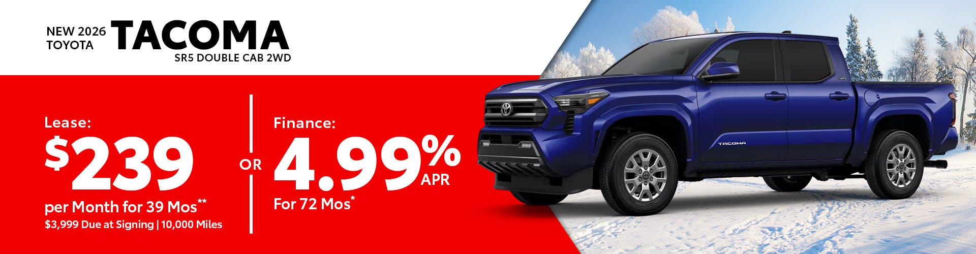 New 2025 Toyota Tacoma SR5 Double Cab 2WD