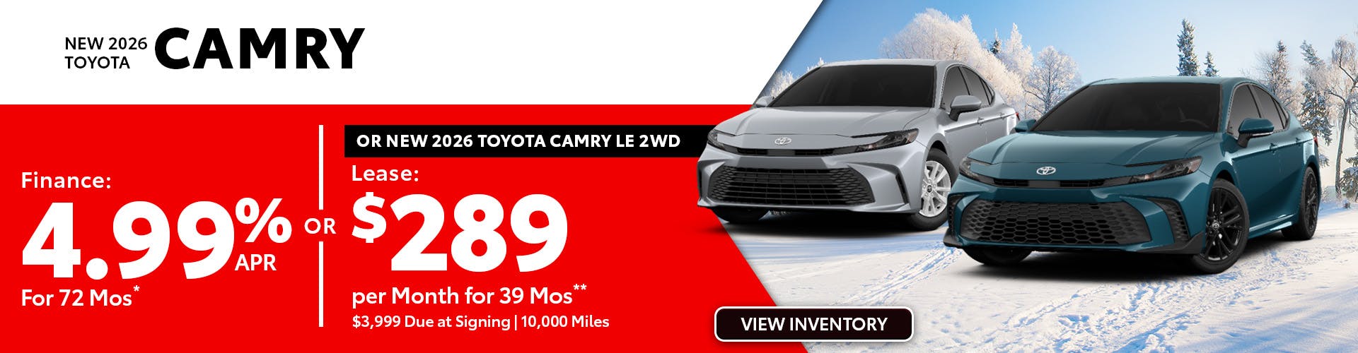 New 2026 Toyota Camry OR New 2026 Toyota Camry LE 2WD