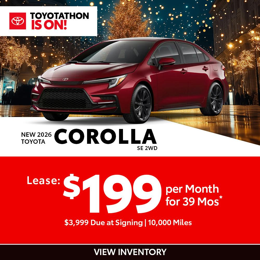 New 2026 Toyota Corolla SE 2WD