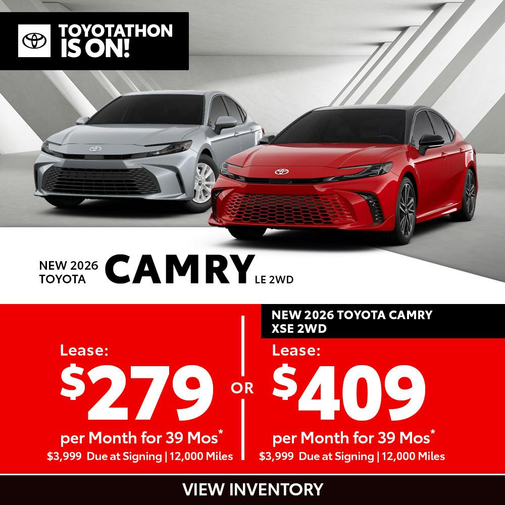 New 2026 Toyota Camry LE 2WD OR New 2026 Toyota Camry XSE 2WD