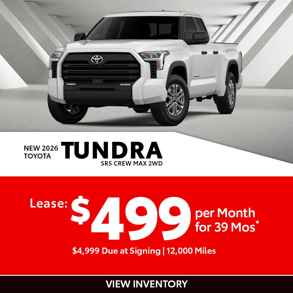 New 2026 Toyota Tundra SR5 Crew Max 2WD