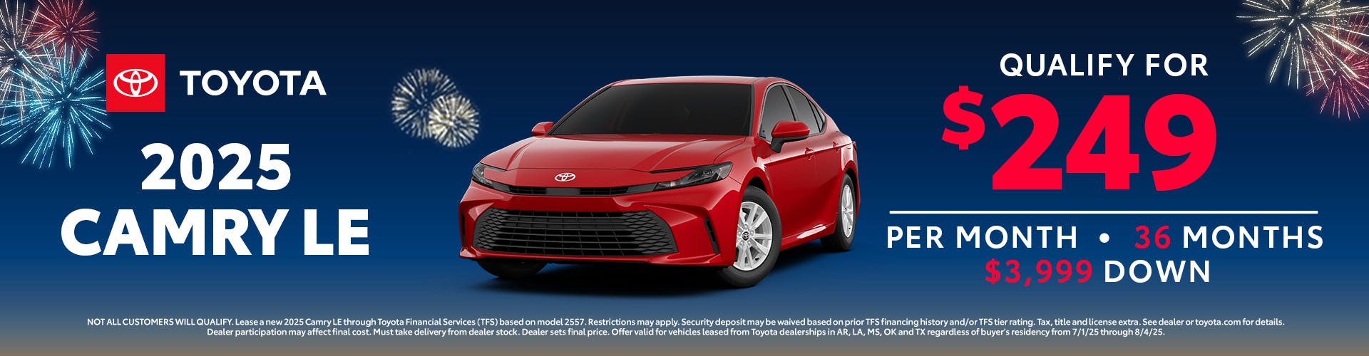 July 2025 GST Lease Camry