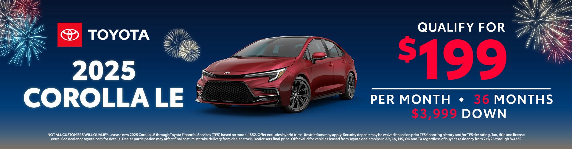 July 2025 GST Lease Corolla