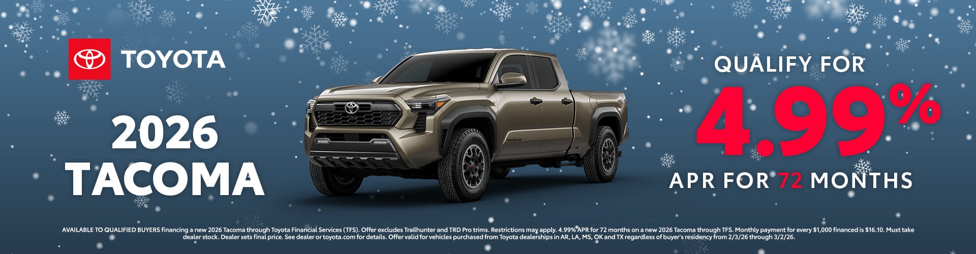 February 2026 GST Tacoma APR