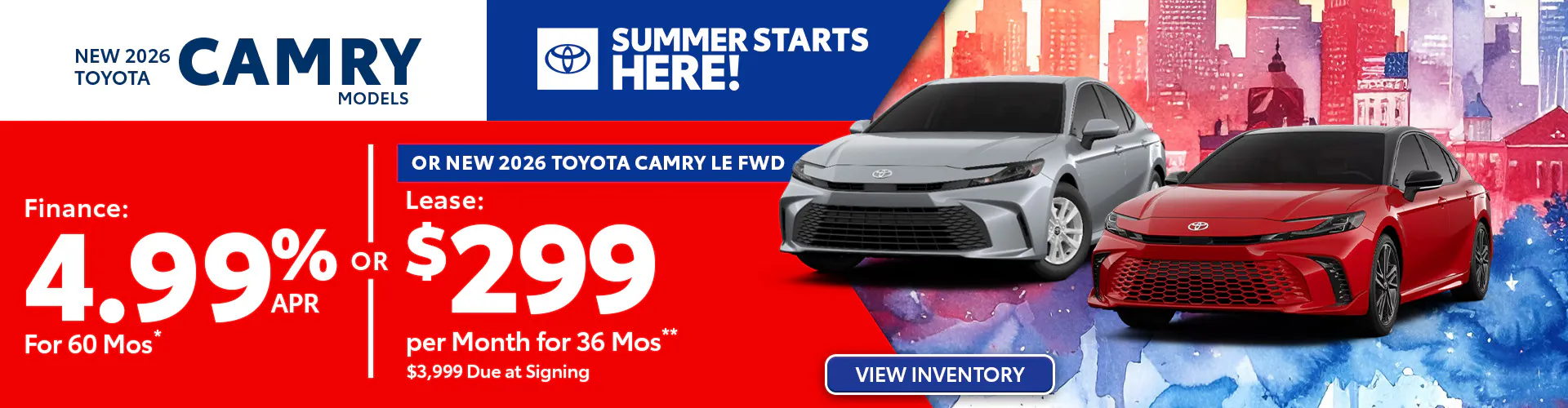 New 2026 Toyota Camry Models OR New 2026 Toyota Camry LE FWD