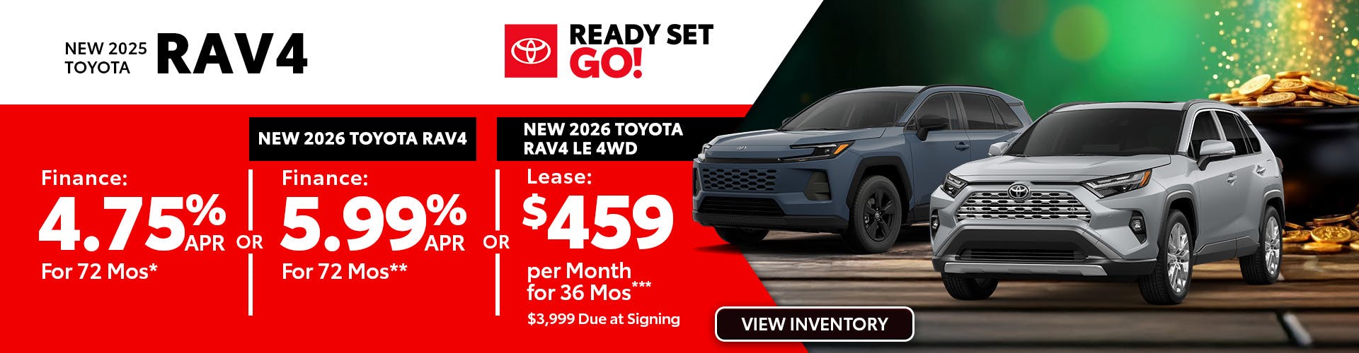 New 2025 Toyota RAV4 OR New 2026 Toyota RAV4 OR New 2026 Toyota RAV4 LE 4WD