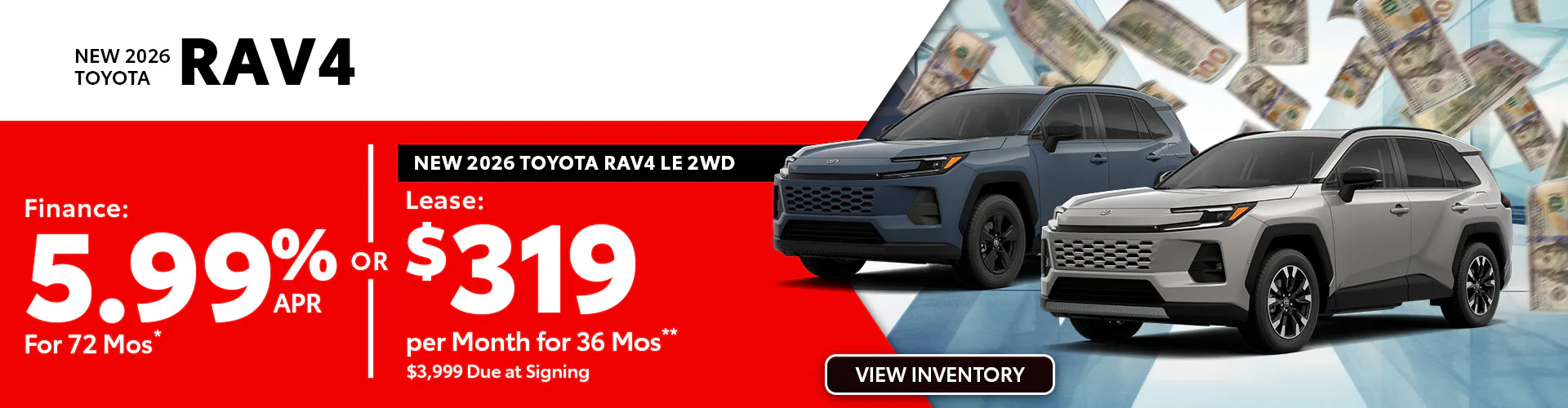 New 2026 Toyota RAV4 OR New 2026 Toyota RAV4 LE 2WD