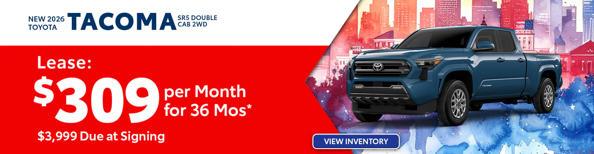 New 2026 Toyota Tacoma SR5 Double Cab 2WD