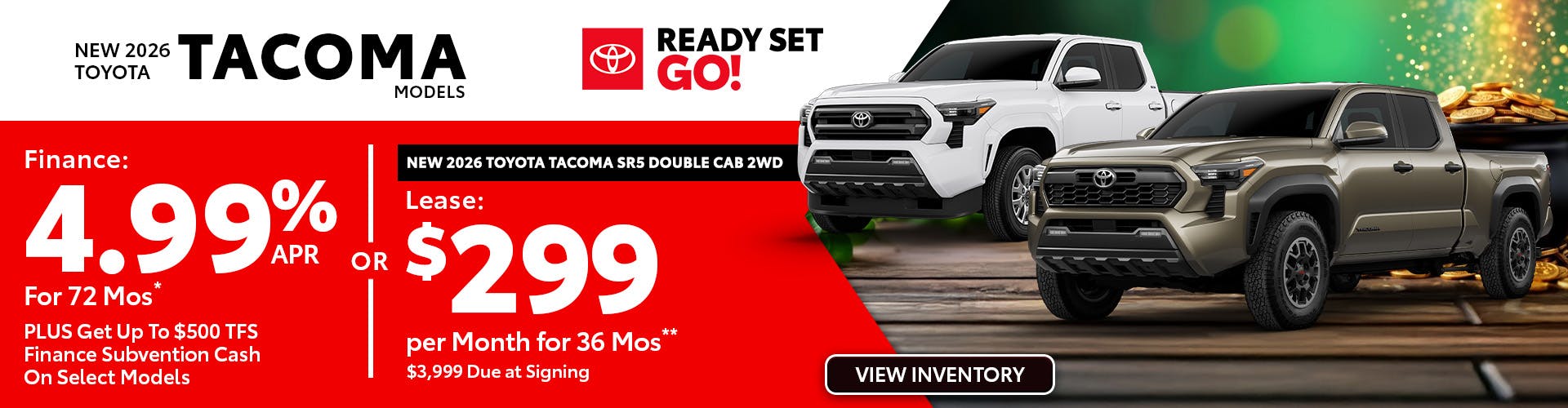 New 2026 Toyota Tacoma Models OR New 2026 Toyota Tacoma SR5 Double Cab 2WD