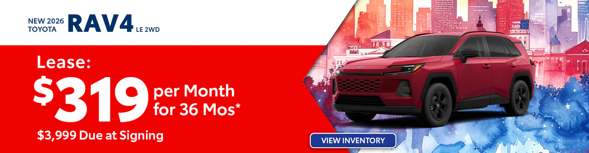 New 2026 Toyota RAV4 LE 2WD