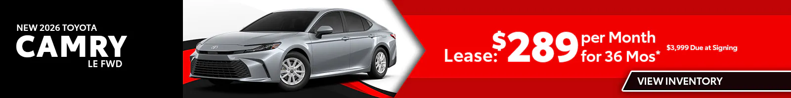 New 2026 Toyota Camry LE FWD