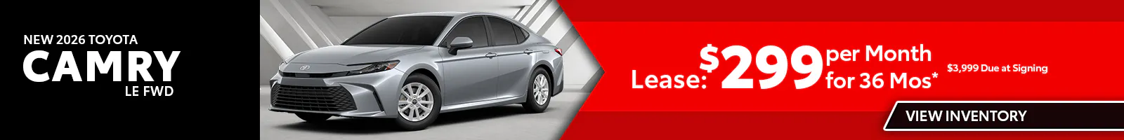 New 2026 Toyota Camry LE FWD