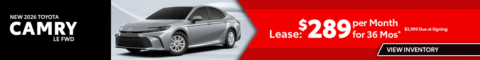 New 2026 Toyota Camry LE FWD