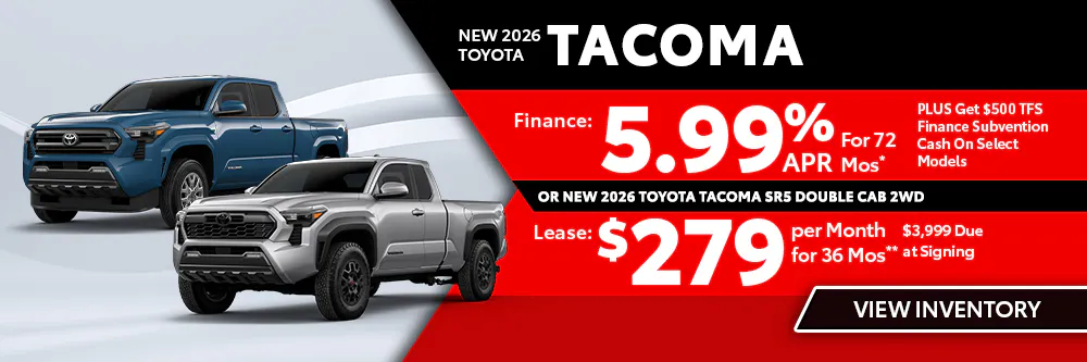 New 2026 Toyota Tacoma OR New 2026 Toyota Tacoma SR5 Double Cab 2WD | Shottenkirk Toyota Weatherford