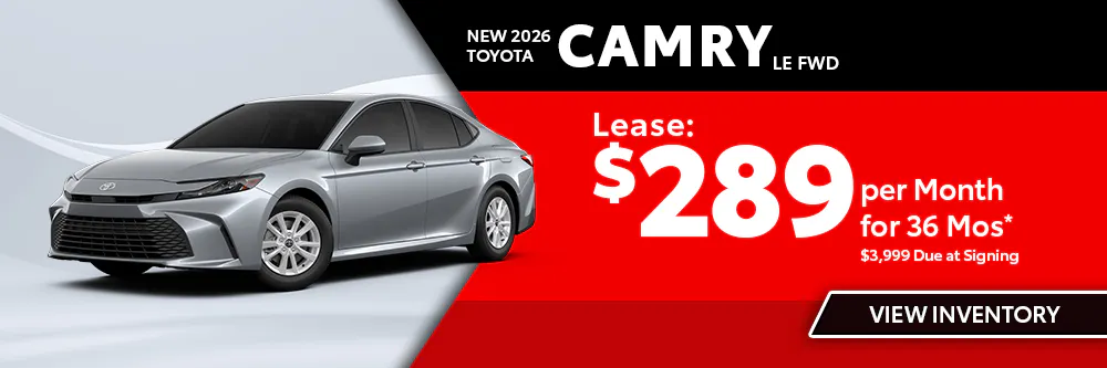 New 2026 Toyota Camry LE FWD | Shottenkirk Toyota Weatherford