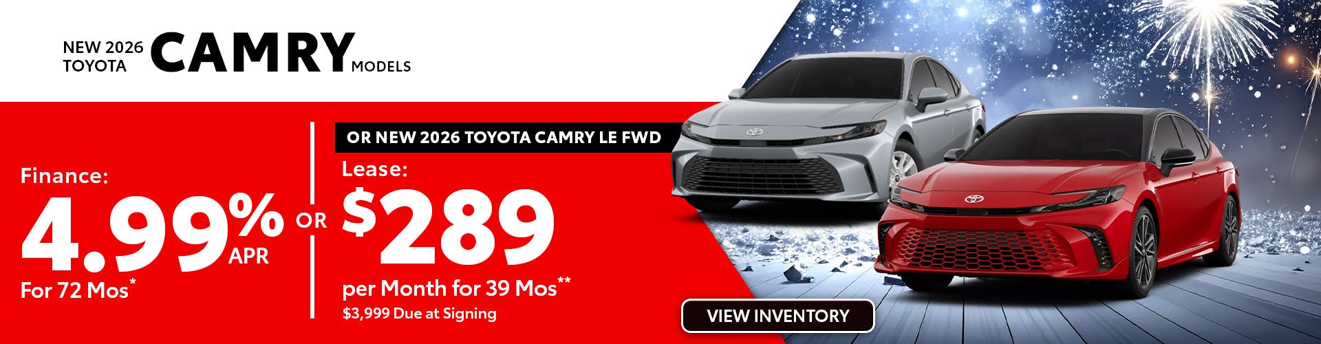 New 2026 Toyota Camry Models OR New 2026 Toyota Camry LE FWD