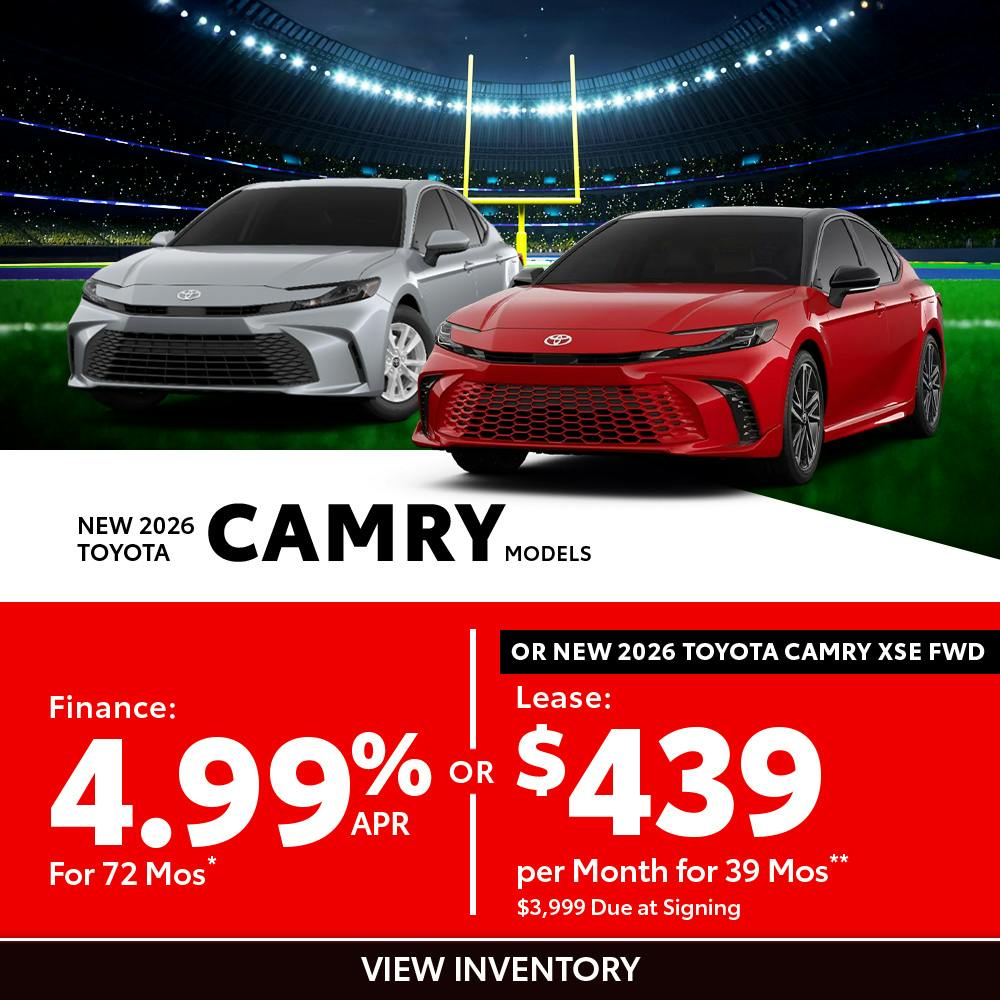 New 2026 Toyota Camry ModelsOR New 2026 Toyota Camry XSE FWD