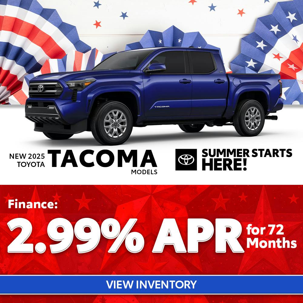 New 2025 Toyota Tacoma Finance For 2.99% APR