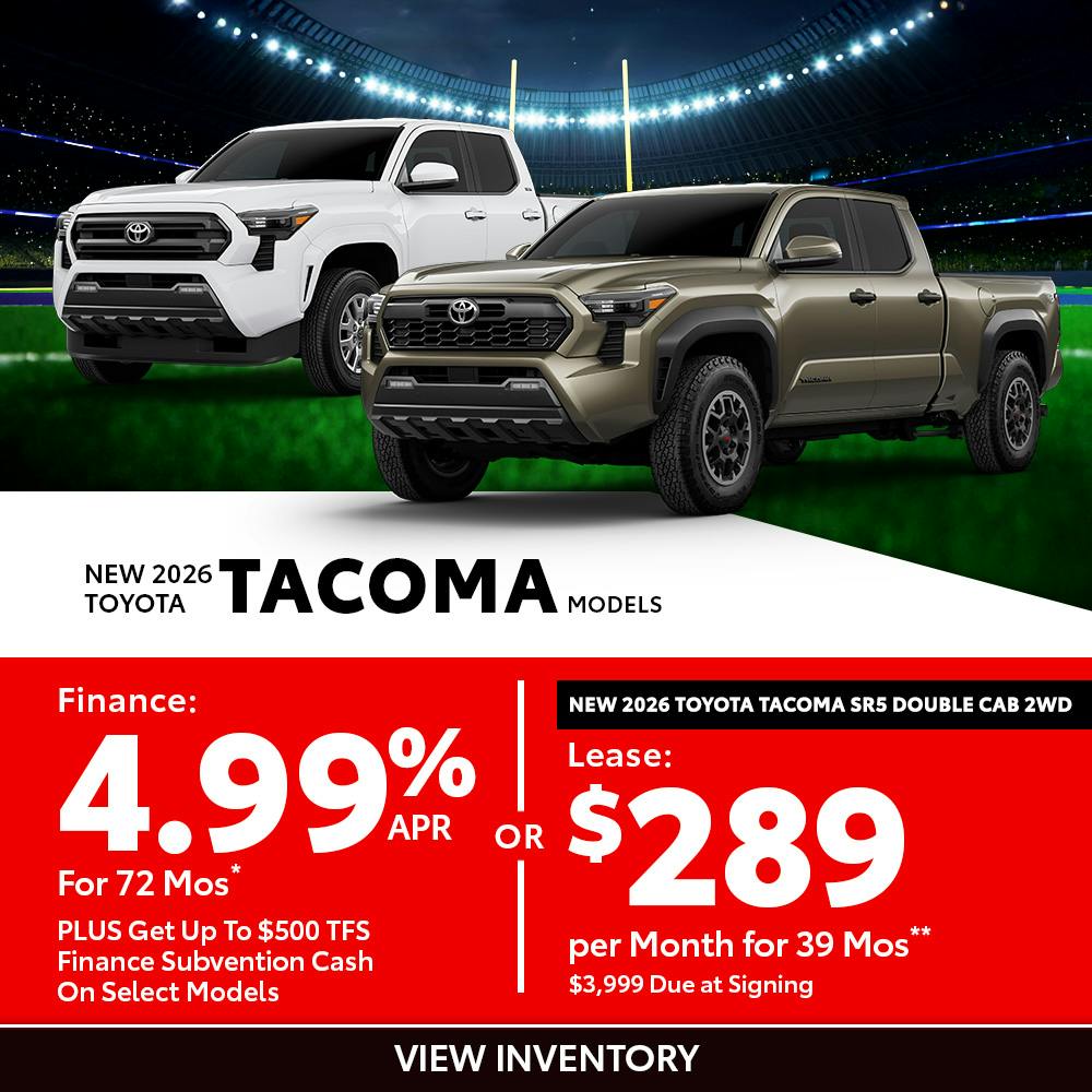 New 2026 Toyota Tacoma Models OR New 2026 Toyota Tacoma SR5 Double Cab 2WD