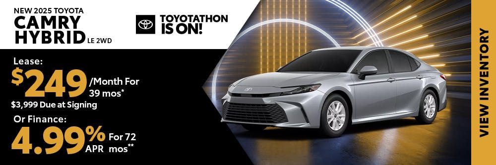 New 2025 Camry Hybrid $249 Lease | Shottenkirk Toyota Weatherford