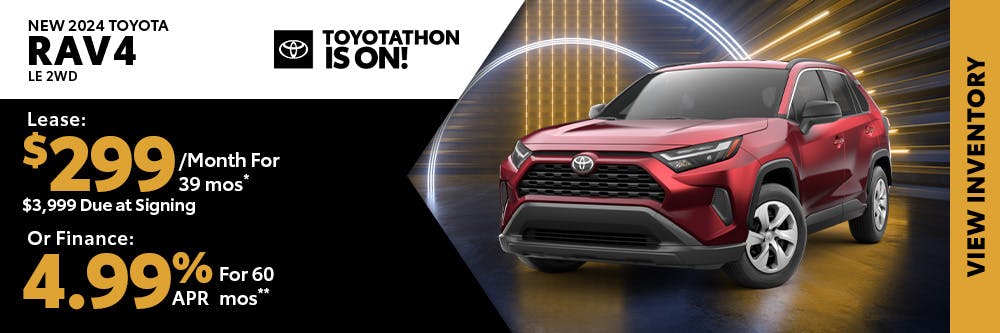 New 2024 Toyota RAV4 – $299 Lease | Shottenkirk Toyota Weatherford