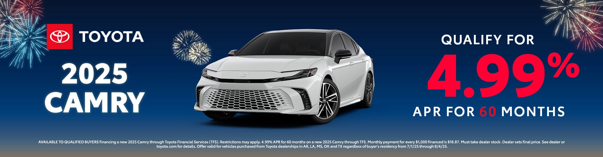 July 2025 GST APR Camry