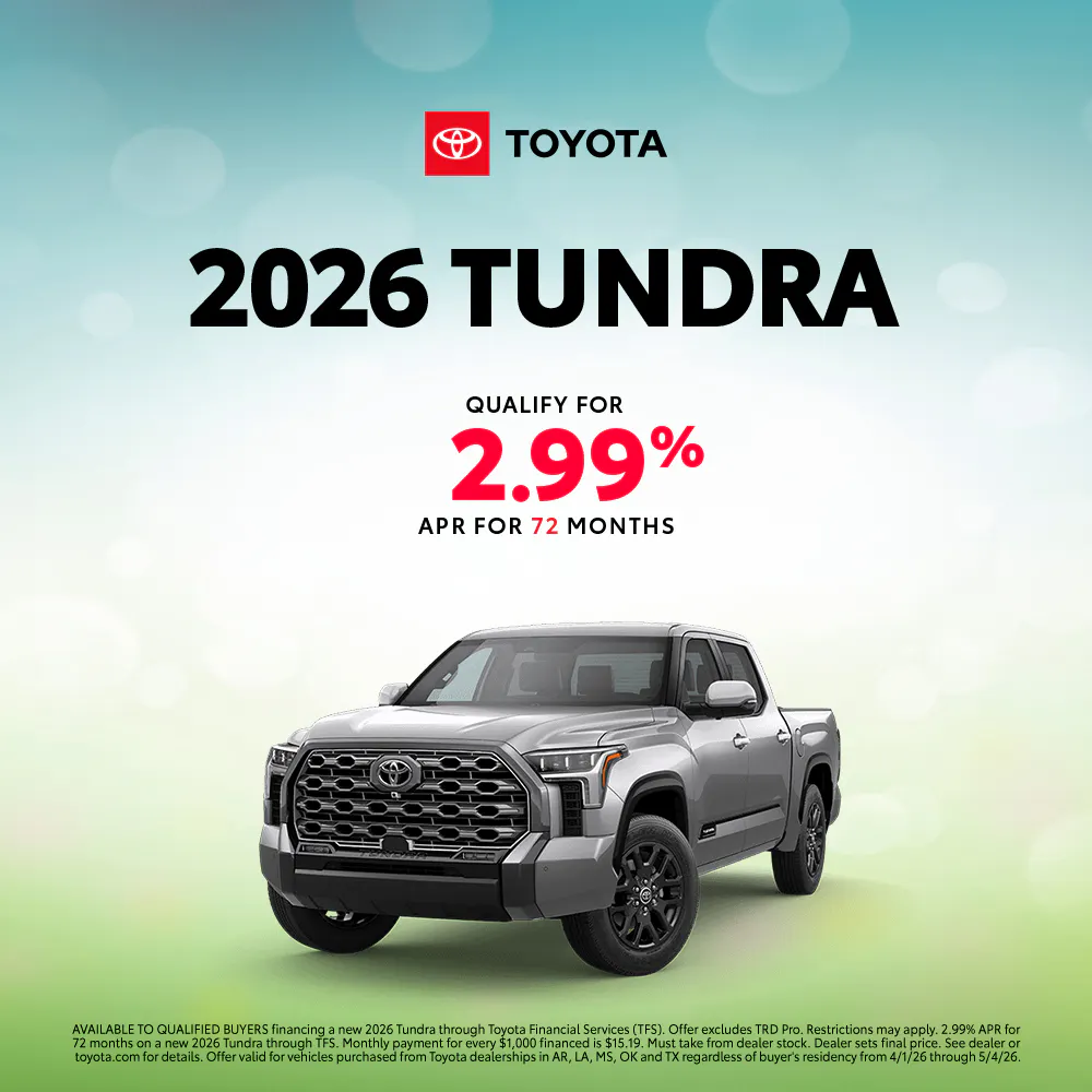 April 2026 GST Tundra APR