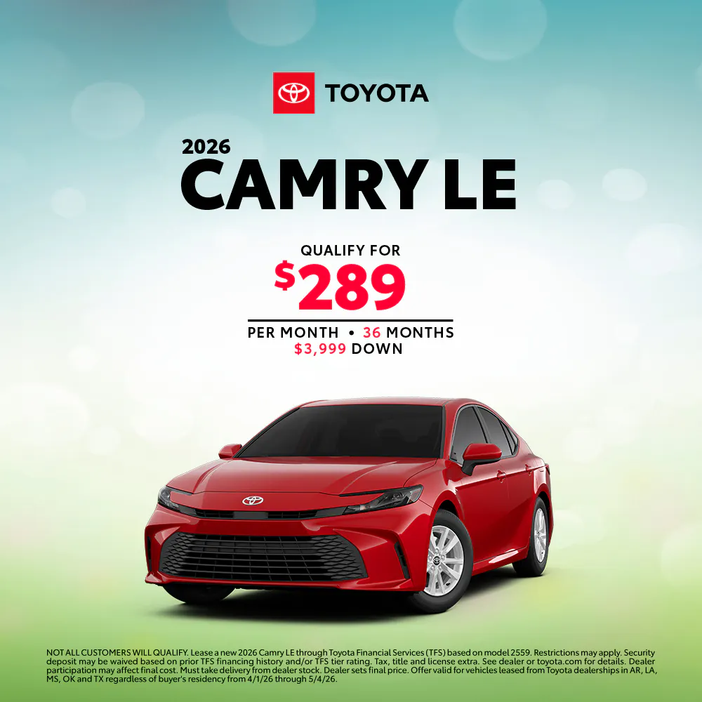 April 2026 GST Camry Lease