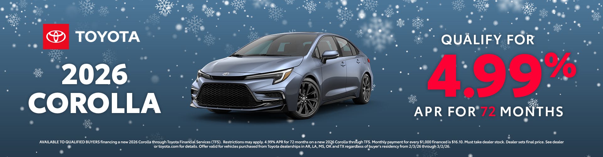 February 2026 GST Corolla APR