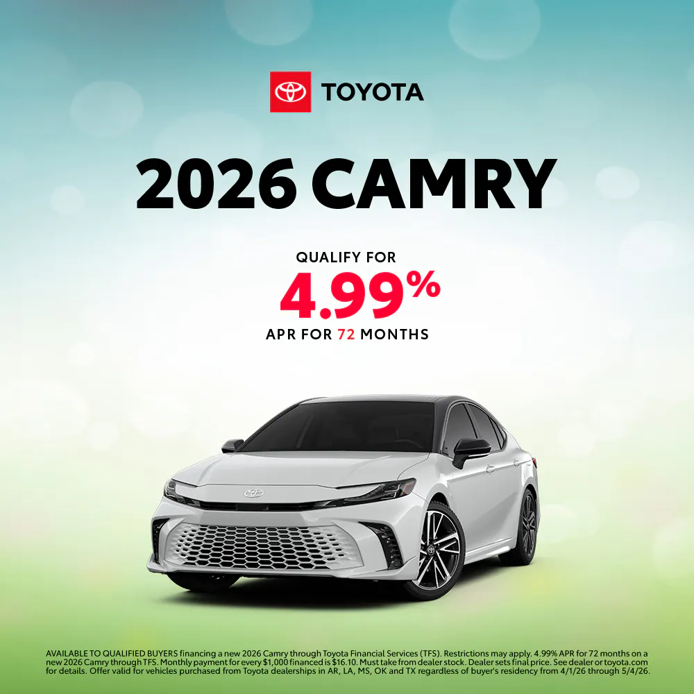 April 2026 GST Camry APR
