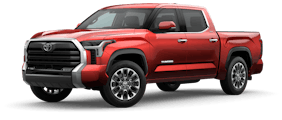 Red 2022 Toyota Tundra TRD Pro Rear Seats