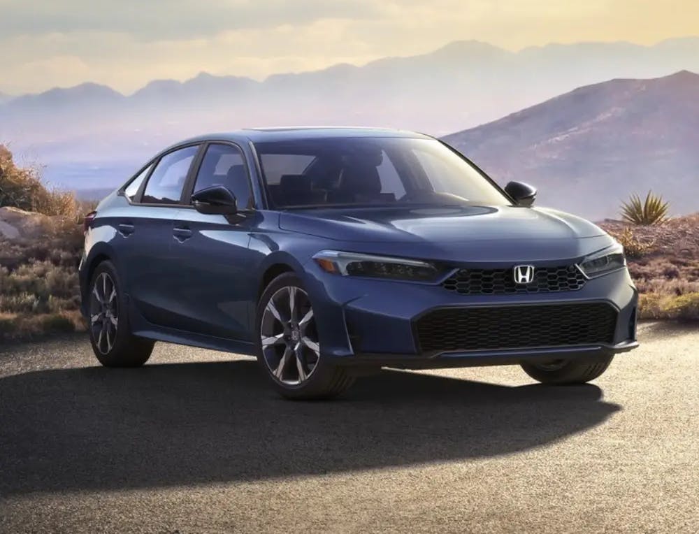 stand out blog header Honda sedan parked in desert