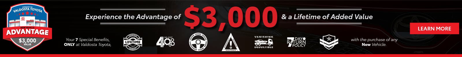 New Vehicle Advantage Banner