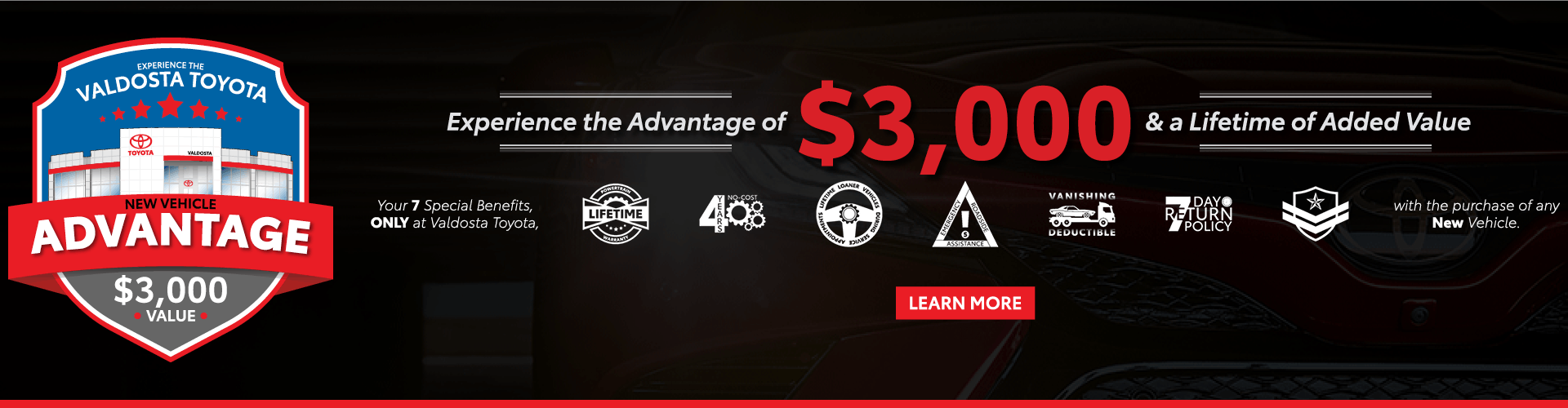 New Vehicle Advantage Banner
