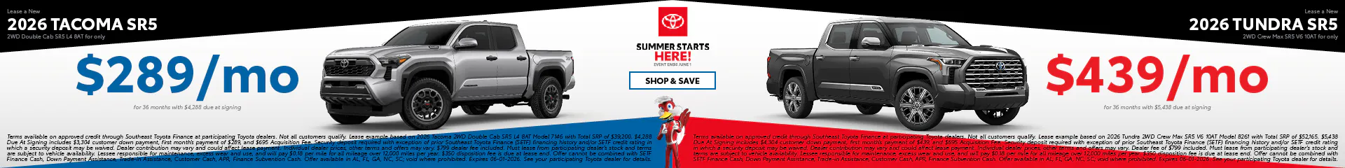 Model Sales Event | Valdosta Toyota