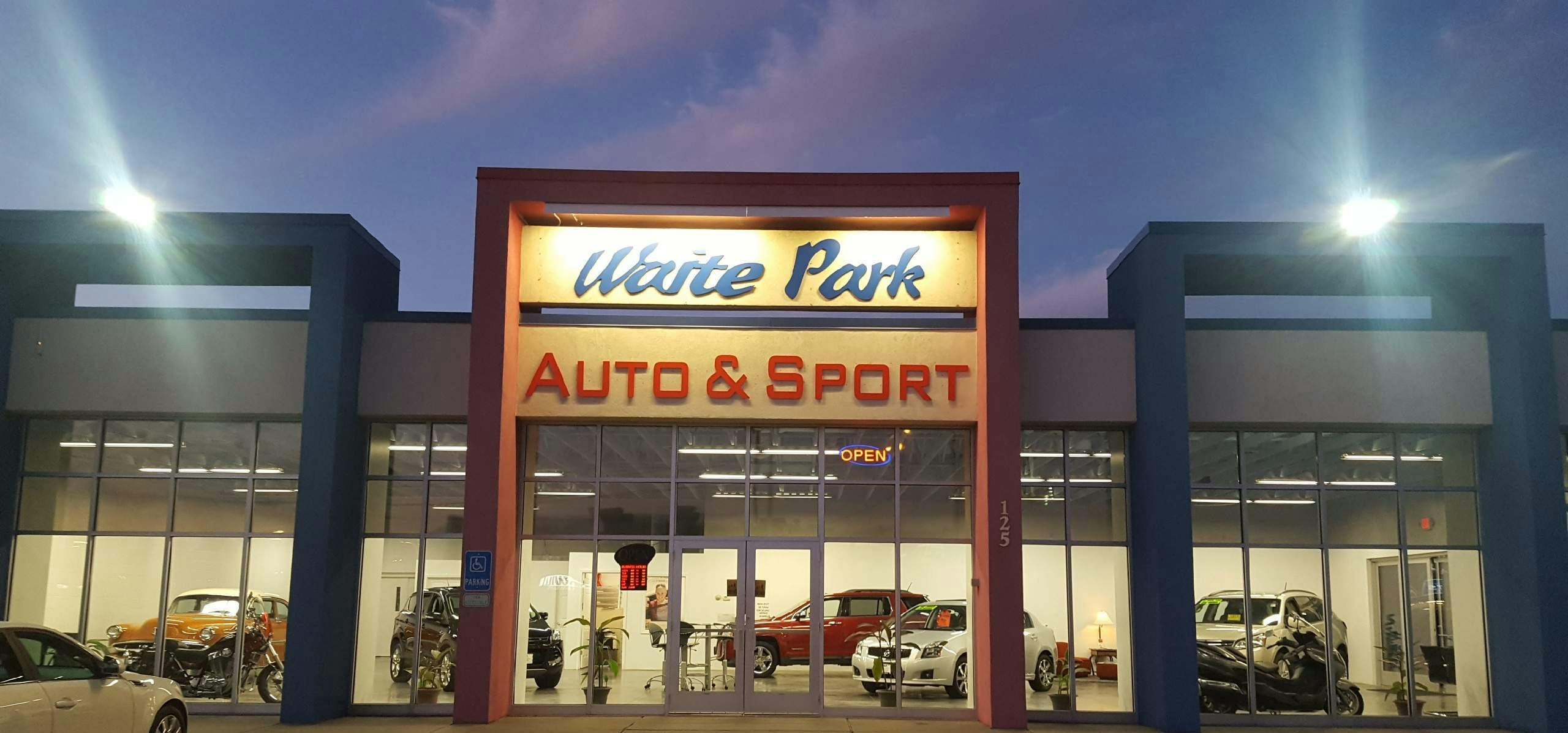 building front Waite Park Auto & Sport