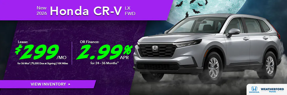 New 2026 Honda CR-V LX FWD | Weatherford Honda