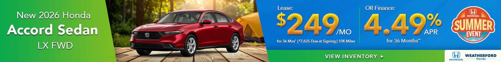 New 2026 Honda Accord Sedan LX FWD