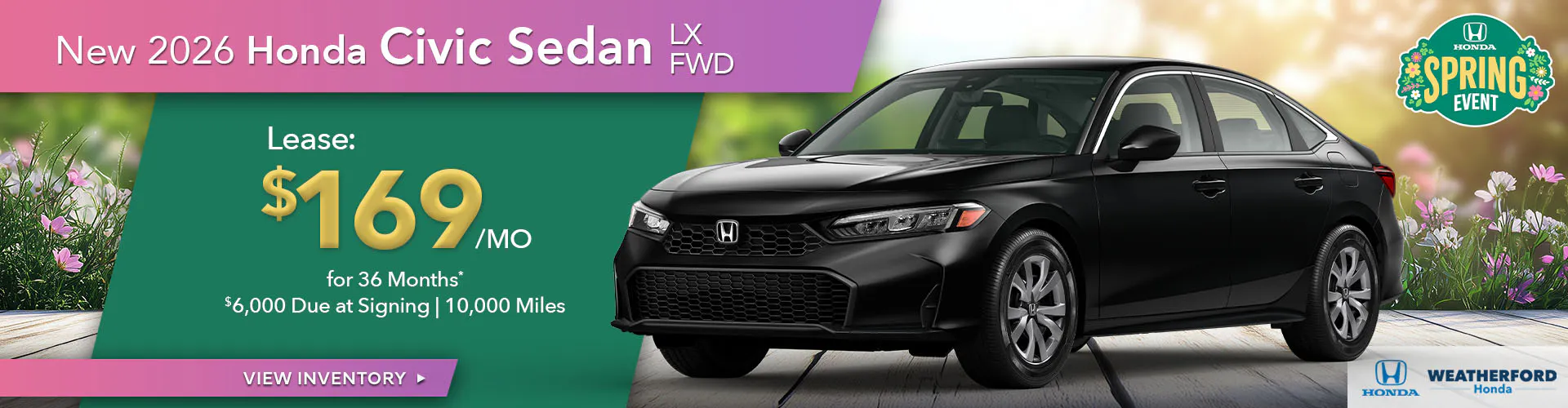 New 2026 Honda Civic Sedan LX FWD