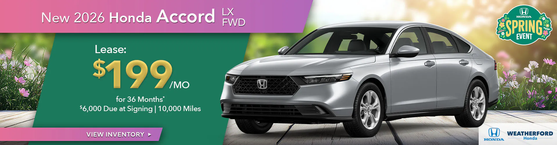 New 2026 Honda Accord LX FWD