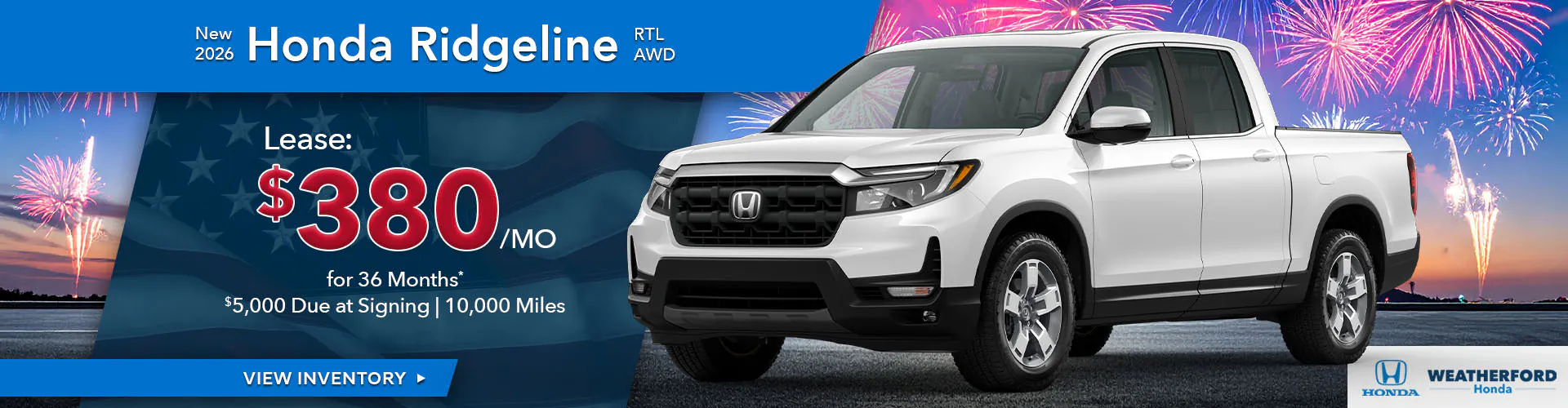 New 2026 Honda Ridgeline RTL AWD