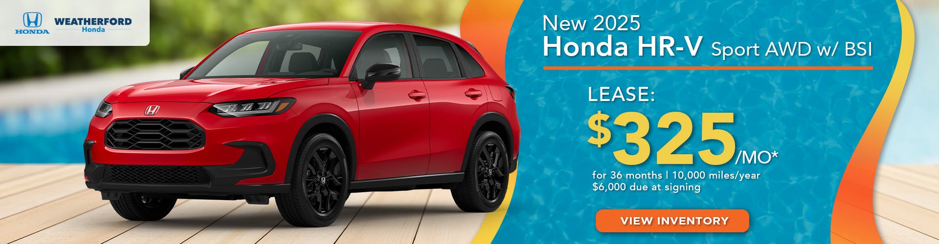 New 2025 Honda HR-V Sport AWD w/ BSI